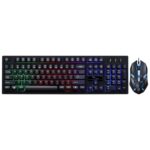 ZGB G20 1600 DPI Teclado de suspensión con sensación mecánica brillante con cable profesional + Kit de mouse óptico para computadora portátil, PC