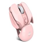 Ratón Inalámbrico Hxsj T37 2.4Ghz 1600Dpi 3 Modos Silencioso Ajustable (Rosa)