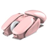 Ratón Inalámbrico Hxsj T37 2.4Ghz 1600Dpi 3 Modos Silencioso Ajustable (Rosa) - Imagen 3