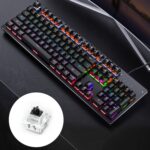 Teclado Cableado Yindiao Modelo Gaminjo Eje Negro (Negro) USB