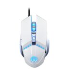 Ratón Gaming Yindiao G3Pro 3200Dpi 4 Modos Ajustable 7 Teclas RGB Light Cableado (Blanco)