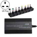 Cargador Universal Notebook Portátil Power 100W con Adaptador de Automóvil, AC, 8 Adaptadores y 1 Puerto USB para Samsung, Sony, Asus, Acer, IBM, HP, Dell (UK Plug)