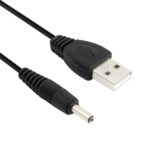 Cable de Alimentación USB Macho a CC 3,5 x 1,35 mm Longitud 1,2 m (Negro)