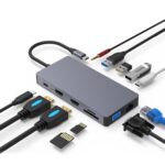Base de Expansión Blueendless 12 en 1 Multifunción Type-C USB-C Hub - Imagen 3