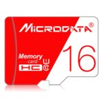 Tarjeta de Memoria Microdata TF (Micro SD) U1 Alta Velocidad 16 Gb (Roja y Blanca)