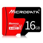 Tarjeta de memoria MICRODATA 16GB U1 roja y negra TF (Micro SD)