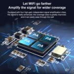 Amplificador Repetidor Inalámbrico Comfast Cf-Wr765Ac Doble Banda 1200 Mbps con Antena Externa - Imagen 3