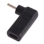 Conector Adaptador de Codo Enchufe Macho 2,5 X 0,7 Mm A USB-C Tipo C Hembra - Imagen 3