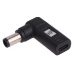 Conector Adaptador Codo Enchufe Macho USB-C Type-C a 7.4 x 5.0mm para Portátiles HP