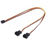 Cable Ventilador Chasis Computadora 1 a 2 Conectores 3 Pines 30 cm - Imagen 2