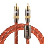 Cable de interconexión coaxial digital RCA a RCA Emk Tz / a 1M OD8.0mm cabezal metálico chapado en oro audio/video