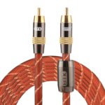 Cable de Interconexión Coaxial Digital Emk Tz 3M OD8.0mm RCA a RCA Cabeza Metálica Chapada en Oro Audio/Video