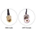 Adaptador Cable RG174 15 cm UHF Hembra a SMA Macho - Imagen 4