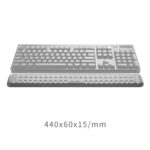Alfombrilla de ratón de espuma viscoelástica con reposamuñecas para teclado mecánico, tamaño: L, Size : L - Imagen 2