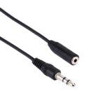 Cable Convertidor 3,5 mm Macho a 2,5 mm Hembra 23 cm (Negro) - Imagen 3