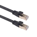 Cable LAN de Red Plana Cat8-2 con Blindaje Doble, Longitud 20 m