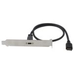Cable de Extensión USB-C Hembra a USB 3.1 Tipo-E 50 cm Cabezal de Soporte de Panel - Imagen 3