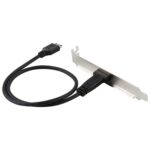 Cable de Extensión USB-C Hembra a USB 3.1 Tipo-E 50 cm Cabezal de Soporte de Panel - Imagen 4