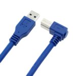 Cable USB 3.0 Tipo-B Macho a Derecha 90 Grados Ángulo para Impresora de Alta Velocidad 2M - Imagen 2