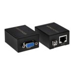 Transmisor Extensor de Señal VGA a RJ45 con Convertidor Receptor Ethernet, Distancia de Transmisión 60 m
