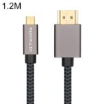 Cable trenzado de nailon macho HDMI macho con cabezal chapado en oro ULT-unite, longitud del cable: 1,2 m, 1.2m