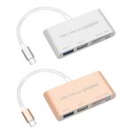 COMBO T-693 5 en 1 USB-C / Type-C a SD / TF / Ranura para tarjeta Micro SD + USB 3.0 + Puertos USB 2.0 Lector de tarjetas OTG HUB - Imagen 2