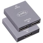 Convertidor Usb-C Hembra a Usb-C Hembra 1 a 2 Tipo-C