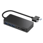 Adaptador HUB Rocketek SH701 11 en 1 1000M RJ45 / USB 3.0 para Surface Pro 5 / 6