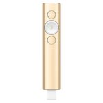 Logitech Spotlight Presentador inalámbrico USB de 2,4 Ghz PPT Control remoto Flip Pen, Spotlight (Gold)