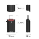 Adaptador Universal Lector de Tarjetas Multifuncional USB-C Type-C a Tarjeta TF - Imagen 2