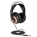 Auriculares de Monitor Yanmai D68 para Grabación (Oro Negro)