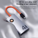 Estación de Acoplamiento Hub Multifuncional Portátil Rock Tr25 4 en 1 USB-C / Type-C a USB 3.0 x4 - Imagen 3