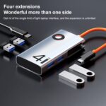 Estación de Acoplamiento Hub Multifuncional Portátil Rock Tr25 4 en 1 USB-C / Type-C a USB 3.0 x4 - Imagen 4