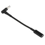 Adaptador Cable Trenzado de Nylon PD 100W 18.5-20V 6.0 x 0.6mm Codo a USB-C / Tipo-C - Imagen 4