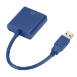 Cable Convertidor Tarjeta Gráfica Externa USB3.0 a VGA Resolución 1080P (Azul) - Imagen 3