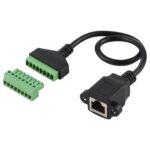 Enchufe Hembra RJ45 a Terminales Conectables de 8 Pines Adaptador USB sin Soldadura Cable de 30 cm