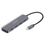 Concentrador Divisor Convertidor Lenovo C04 4 en 1 Tipo C a USB-C