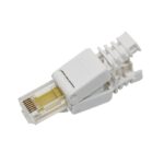 Enchufe Modular Conector RJ-45 Versión Corta Cat5E Prensa sin Herramientas
