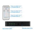 Interruptor HDMI 3x1 1080P con Control Remoto para 3 Puertos de Entrada y 1 Puerto de Salida - Imagen 4