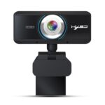 Cámara Web Hxsj S4 1080P Enfoque Manual HD Ajustable 180 Grados con Micrófono (Negro) - Imagen 2