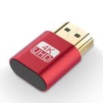 Adaptador de Pantalla Virtual VGA HDMI 1.4 Ddc Edid Emulador de Pantalla sin Cabeza con Conector Simulado (Rojo) - Imagen 2