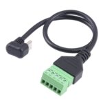 Conector Soldadura Codo En Forma de U USB-C Tipo C Macho 5 Pines Sin Cable - Imagen 2