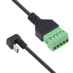 Conector Soldadura Codo En Forma de U USB-C Tipo C Macho 5 Pines Sin Cable - Imagen 3