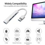 A809 USB 3.0 x 1 + USB 2.0 x 3 a USB 3.0 Adaptador HUB divisor multifunción, A809 - Imagen 4