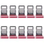Bandeja Tarjeta SIM para Motorola Edge 30 Fusion XT2243-1 (Roja) (10 Unidades)