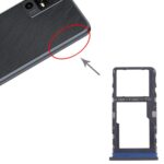 Bandeja Tarjeta SIM Dual SIM / Micro SD Original para TCL 40 R T771K (Negro Mate) - Imagen 4