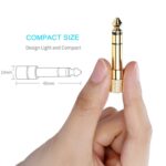 Adaptador de enchufe macho 6,35 mm a conector estéreo 3,5 mm chapado en oro - Imagen 4