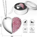 Disco Flash USB 8 Gb con Joyas de Diamantes en Forma de Corazón para Regalos Día de San Valentín - Imagen 3