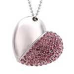 Disco Flash USB 16 Gb con Joyas de Diamantes en Forma de Corazón para Regalos del Día de San Valentín - Imagen 2
