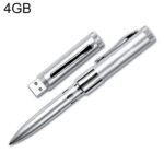 Controlador de Lápiz USB 2.0 4Gb (Plateado)